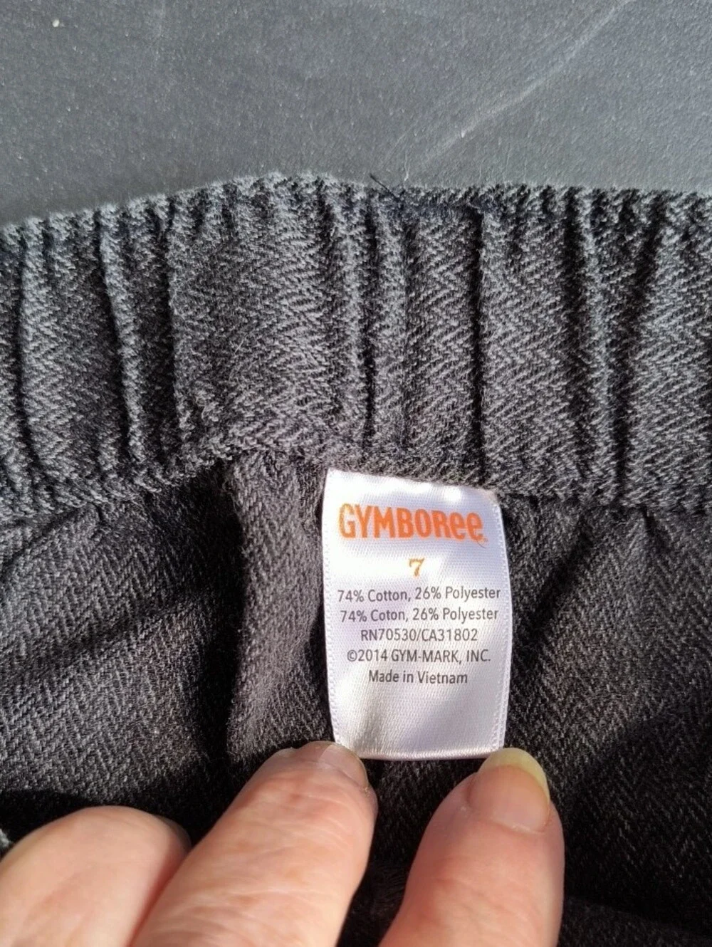 Gymboree Black Cargo Cargo Pants for Kids, Size 7, Unisex.
